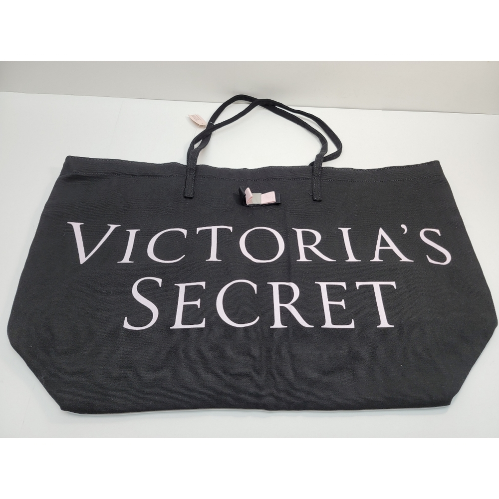 Victoria secret tote bags black and pink NWT